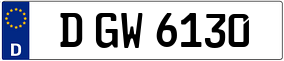 Trailer License Plate